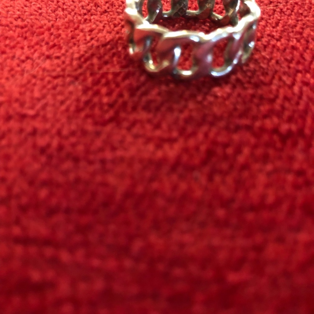 Sterling Silver Chain Link Ring - Picture 2 of 5
